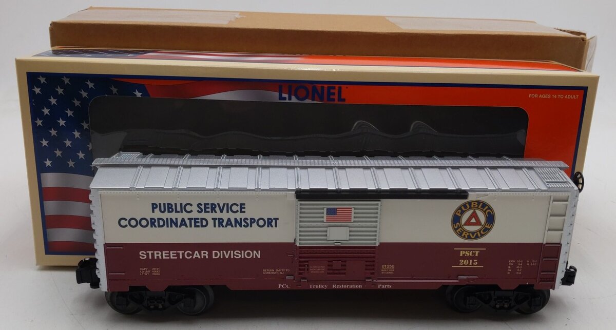 Lionel 1901250 O Gauge Public Service Coordinated Transport Boxcar #2015 LN/Box