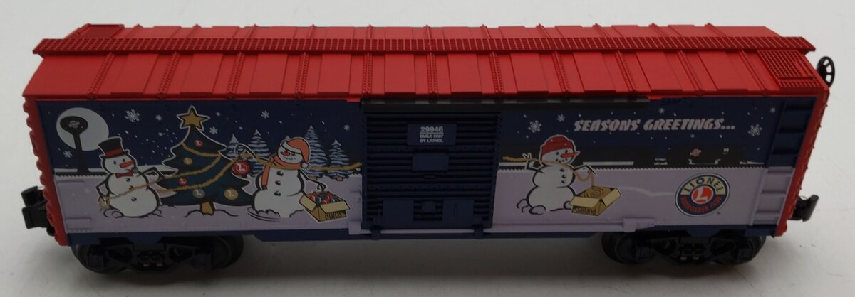 Lionel 6-29946 O Gauge 2007 LRRC Christmas Boxcar LN/Box