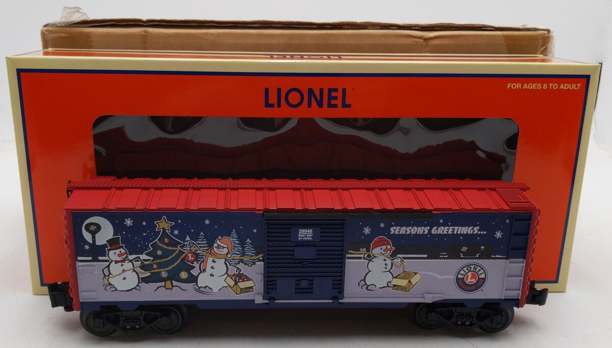 Lionel 6-29946 O Gauge 2007 LRRC Christmas Boxcar LN/Box