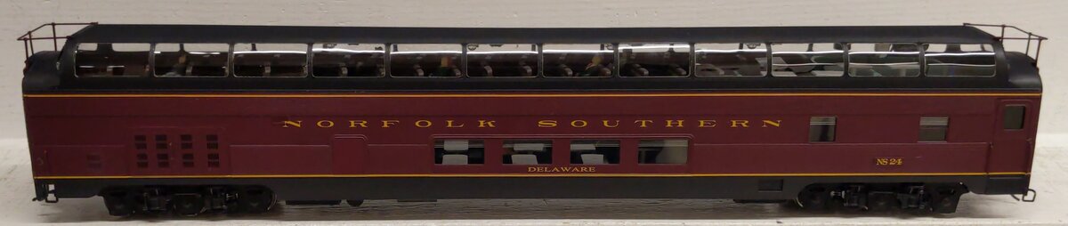 Golden Gate Depot O Brass Norfolk Southern "Delaware" Dome Car #24 (2-Rail) EX/Box