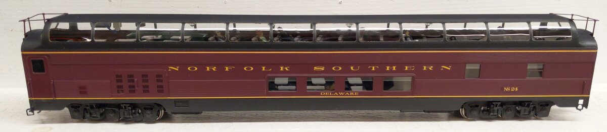 Golden Gate Depot O Brass Norfolk Southern "Delaware" Dome Car #24 (2-Rail) EX/Box