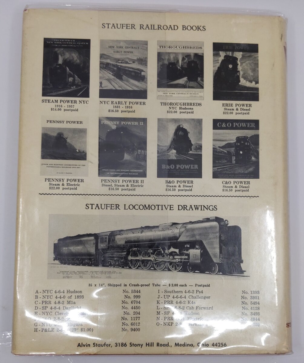 Pennsy Power Hardcover Book By Alvin F. Staufer VG