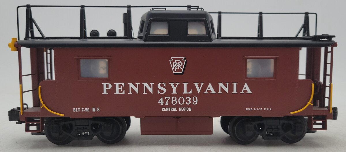 Lionel 6-51702 O Gauge BRASS Pennsylvania N-8 Smoking Caboose #478039 LN