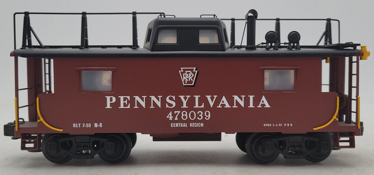 Lionel 6-51702 O Gauge BRASS Pennsylvania N-8 Smoking Caboose #478039 LN