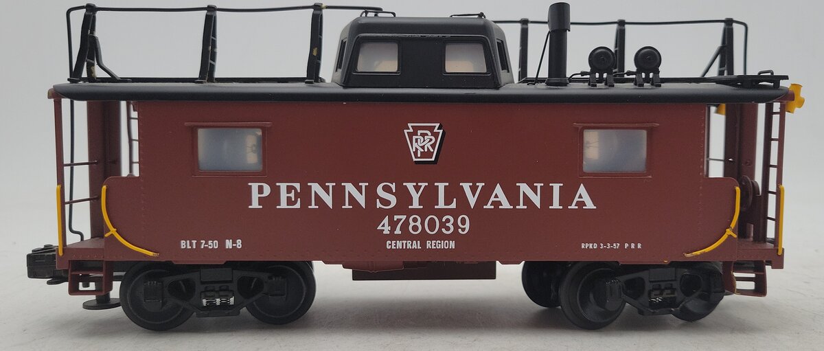 Lionel 6-51702 O Gauge BRASS Pennsylvania N-8 Smoking Caboose #478039 EX