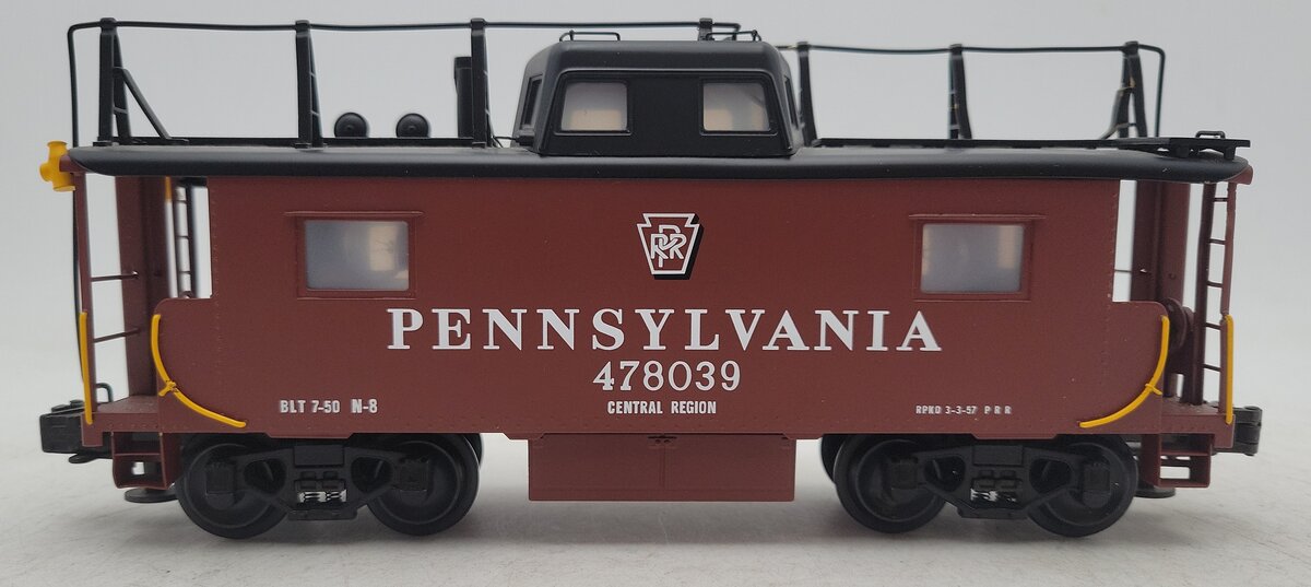 Lionel 6-51702 O Gauge BRASS Pennsylvania N-8 Smoking Caboose #478039 EX