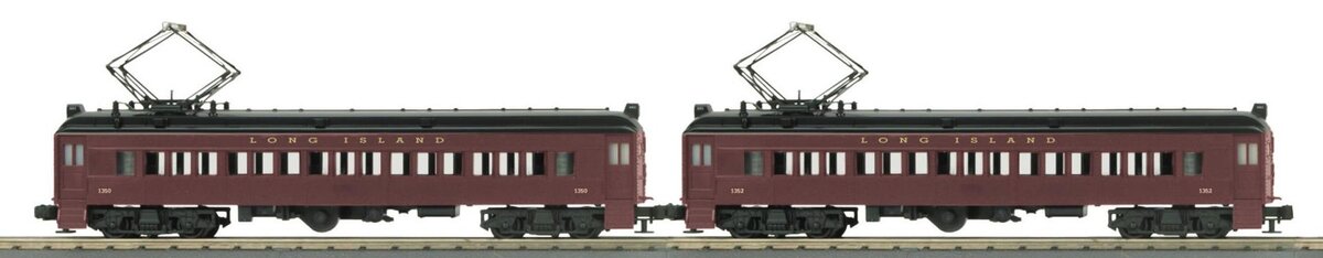 MTH 30-2648-3 O Long Island Railroad 2-Car MU Passenger Non-Powered Set