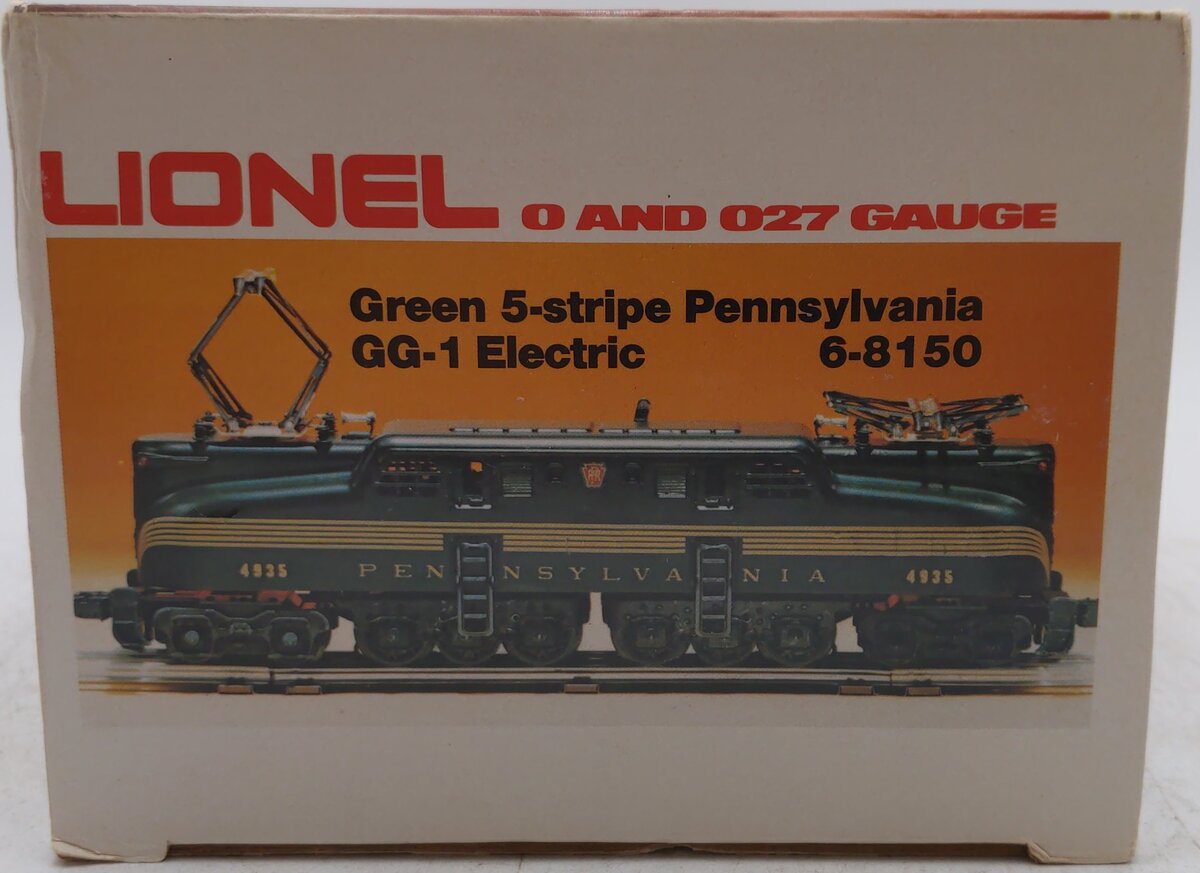 Lionel 6-8150 O Gauge Pennsylvania Green GG-1 Electric Locomotive VG/Box