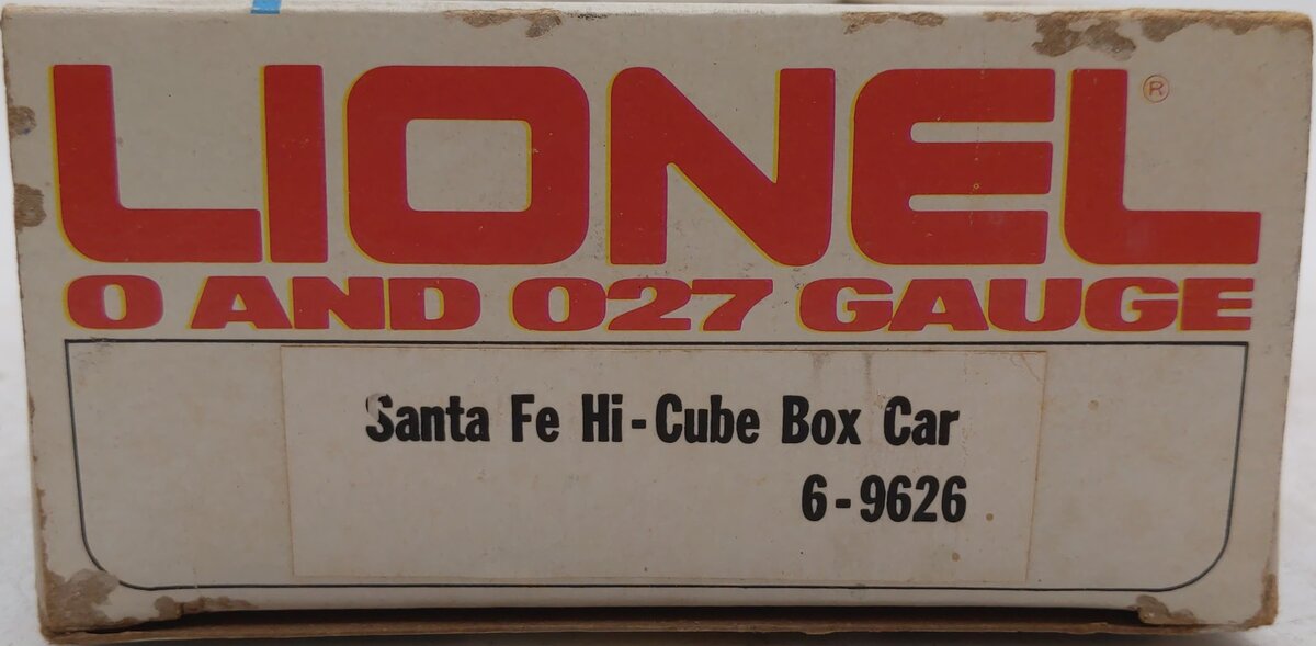 Lionel 6-9626 O Gauge Santa Fe Hi-Cube Box Car LN/Box