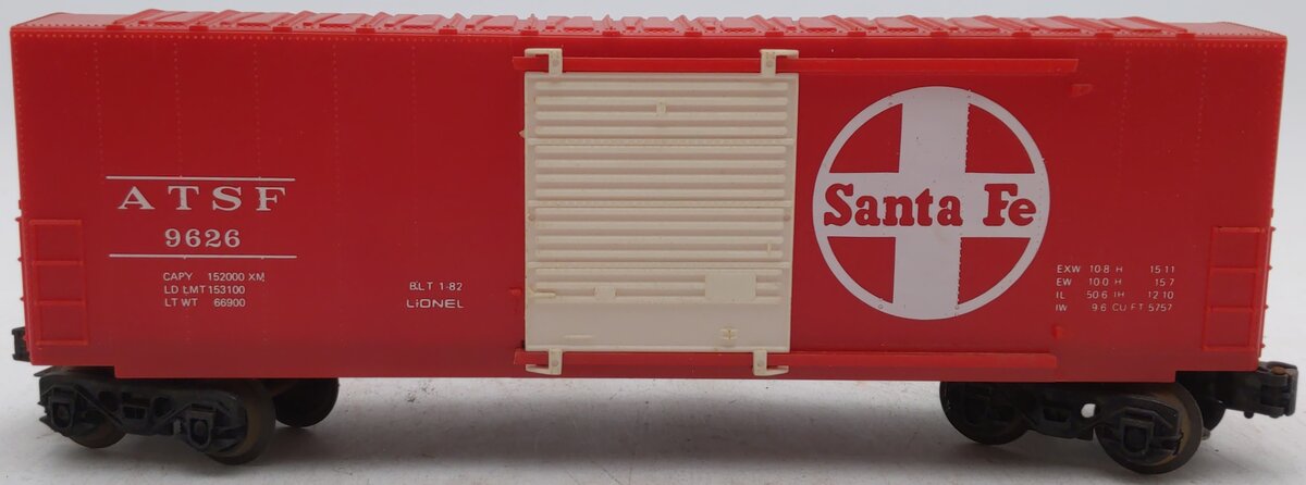 Lionel 6-9626 O Gauge Santa Fe Hi-Cube Box Car LN/Box