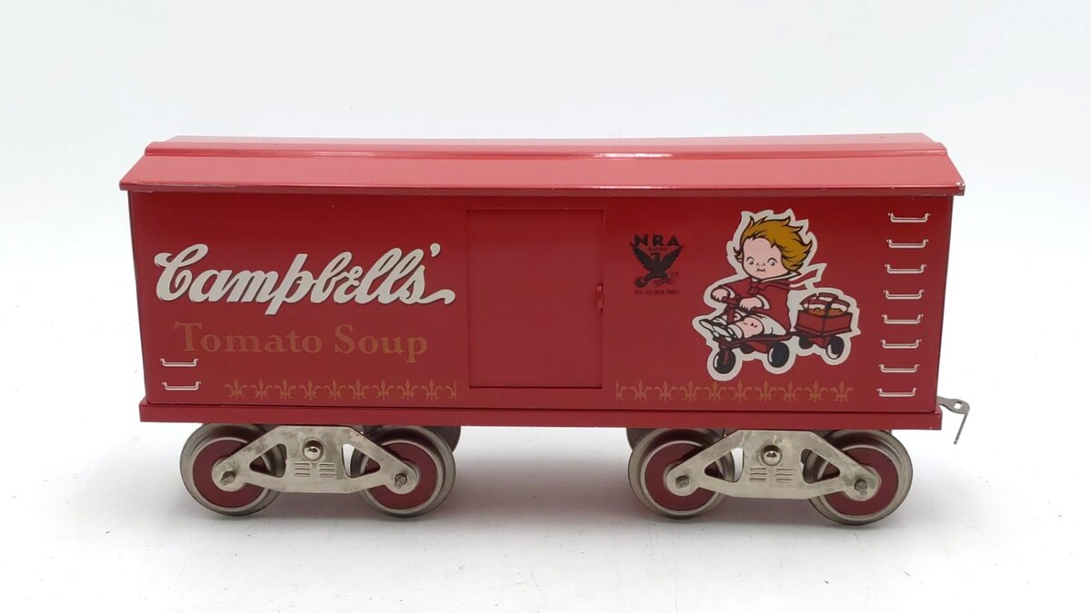McCoy 277 Standard Gauge Campbell's Soup Boxcar EX/Box