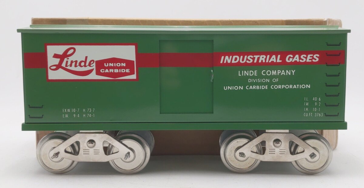 McCoy 267 Standard Gauge Linde Union Carbide Industrial Gases Box Car VG/Box