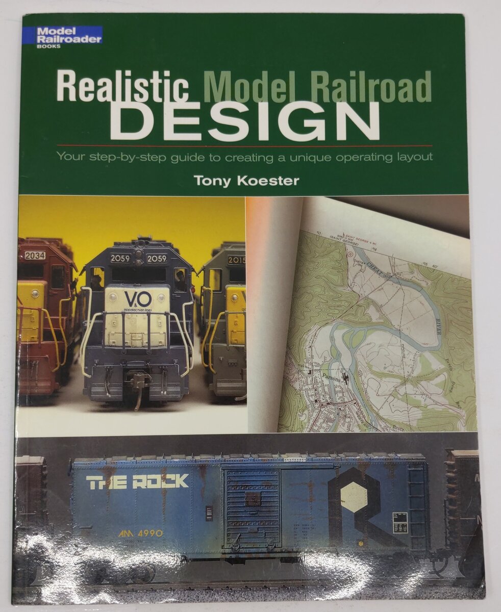 Realistic Model Railroad Design Paperback Book By Tony Koester VG