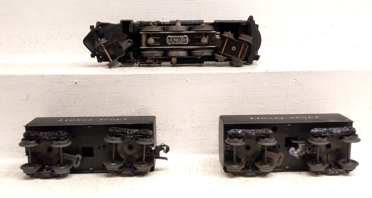 Lionel O Gauge Vintage Steam Locomotive & Tenders: 2036, 1001T [3] VG