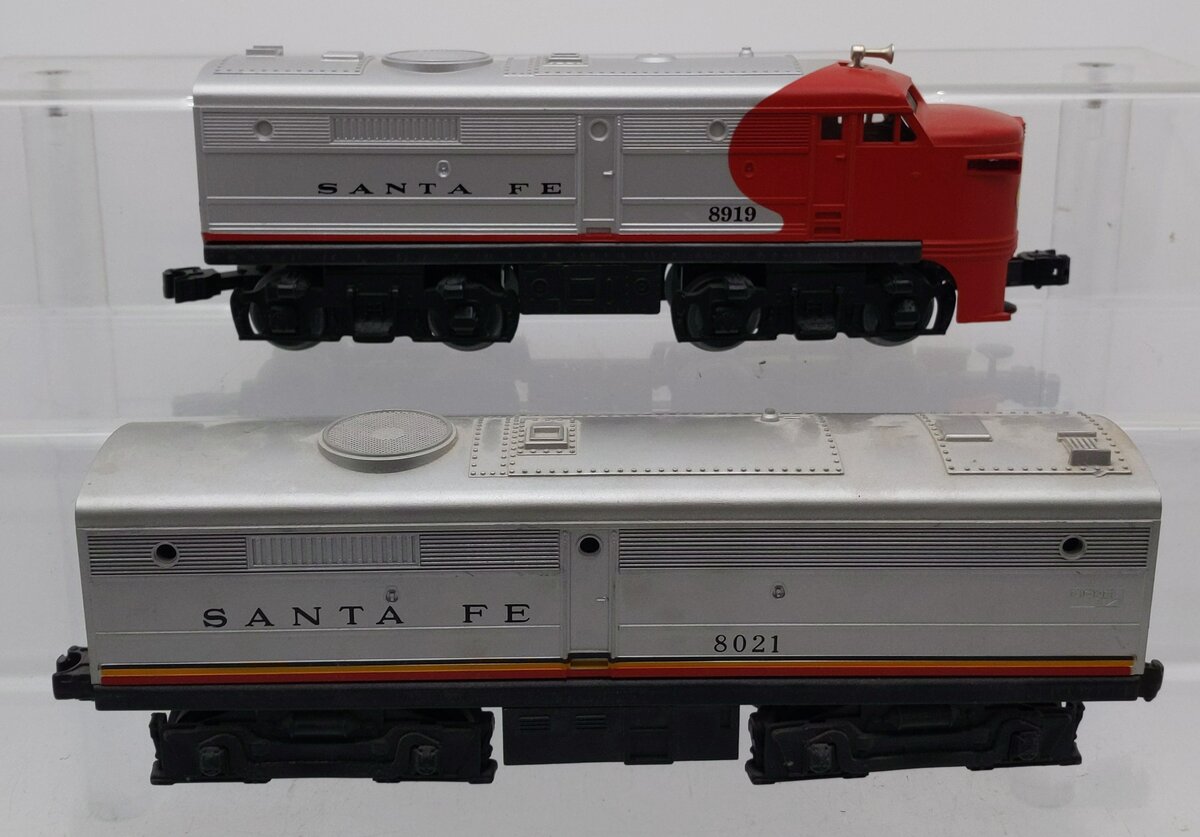 Lionel 6-18919 O Gauge Santa Fe Alco AB Dummy Diesels w/horn #8919 VG