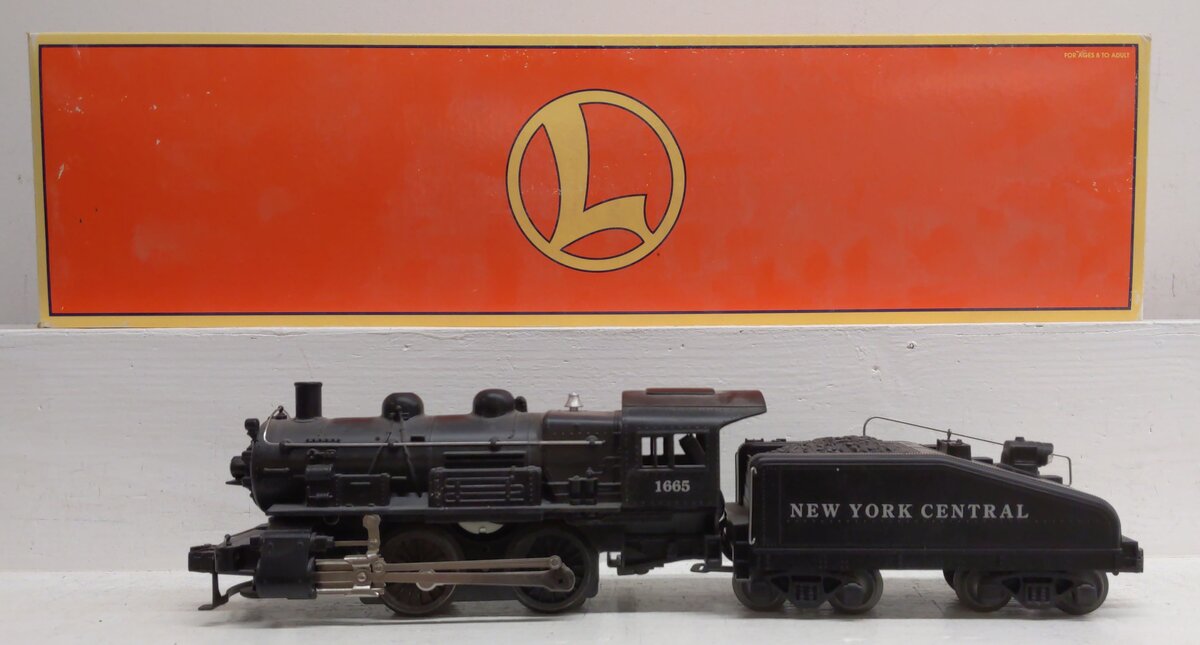 Lionel 6-18054 O New York Central 0-4-0 Steam Locomotive & Tender #1665 EX/Box