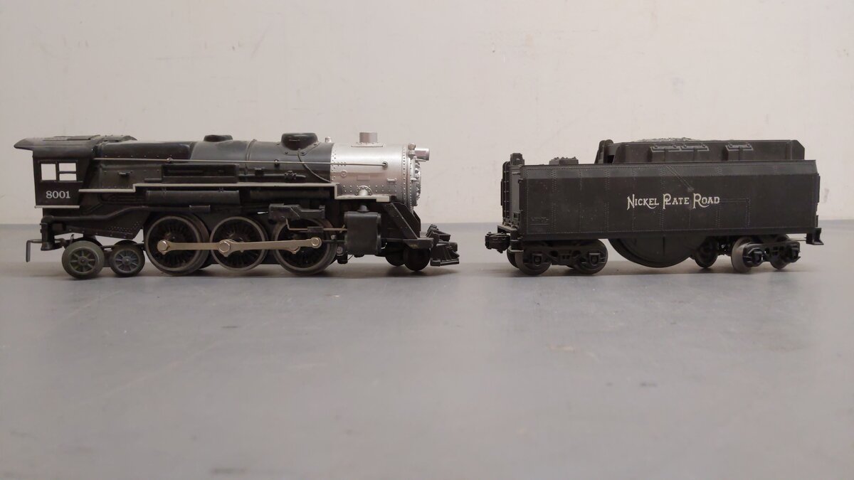 Lionel 6-8001 2-6-4 NKP Steam Locomotive & Tender #8001 EX/Box