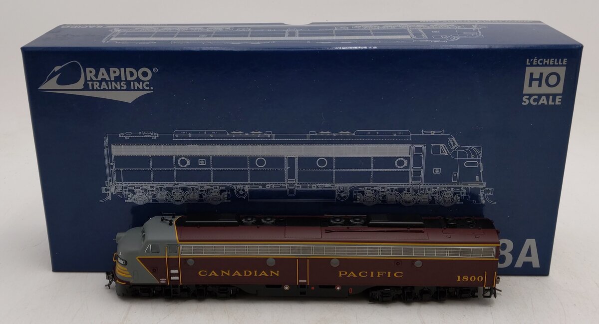 Rapido Trains 28009 HO CP Early Maroon EMD E8A Diesel Locomotive DC #1800