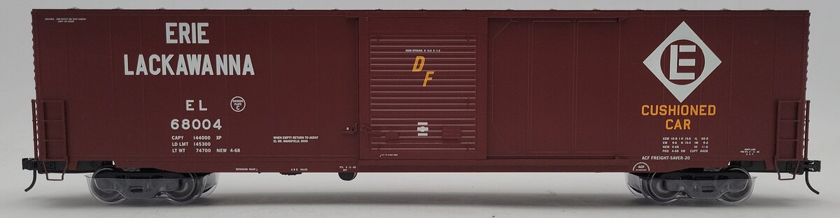 Atlas 3006909-1 O Gauge Erie Lackawanna 60' Auto Parts Boxcar #68004 (2-Rail) LN/Box