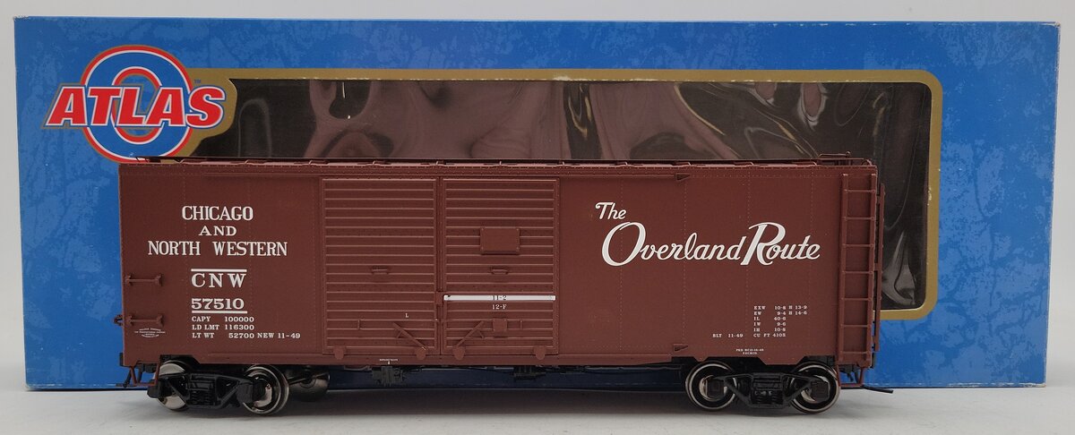 Atlas 9707-1 O Chicago & Northwestern 40' AAR Double Door Boxcar #57510 [2Rail] LN/Box