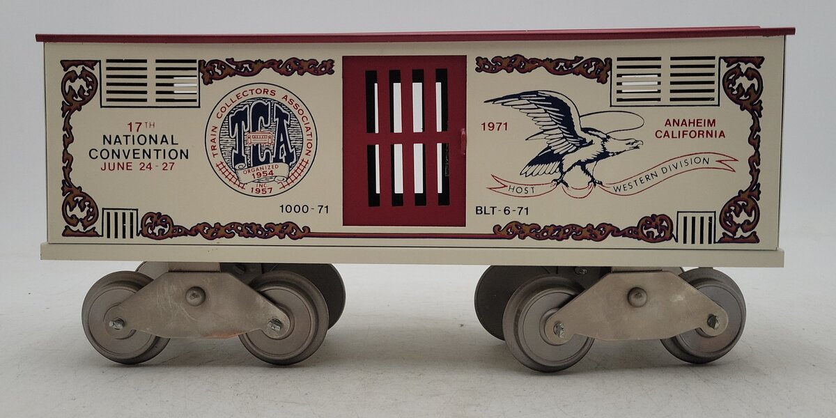 McCoy 1000-71 Standard Gauge TCA 1971 17th National Convention Boxcar EX/Box