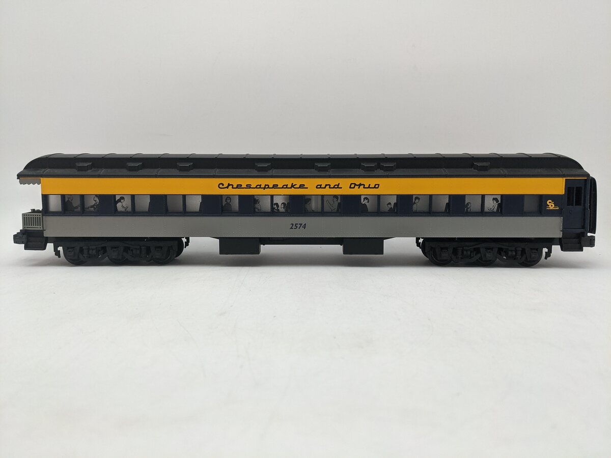 Lionel 6-19091 O Gauge Chesapeake and Ohio Heavyweight Observation Car #2574 EX/Box