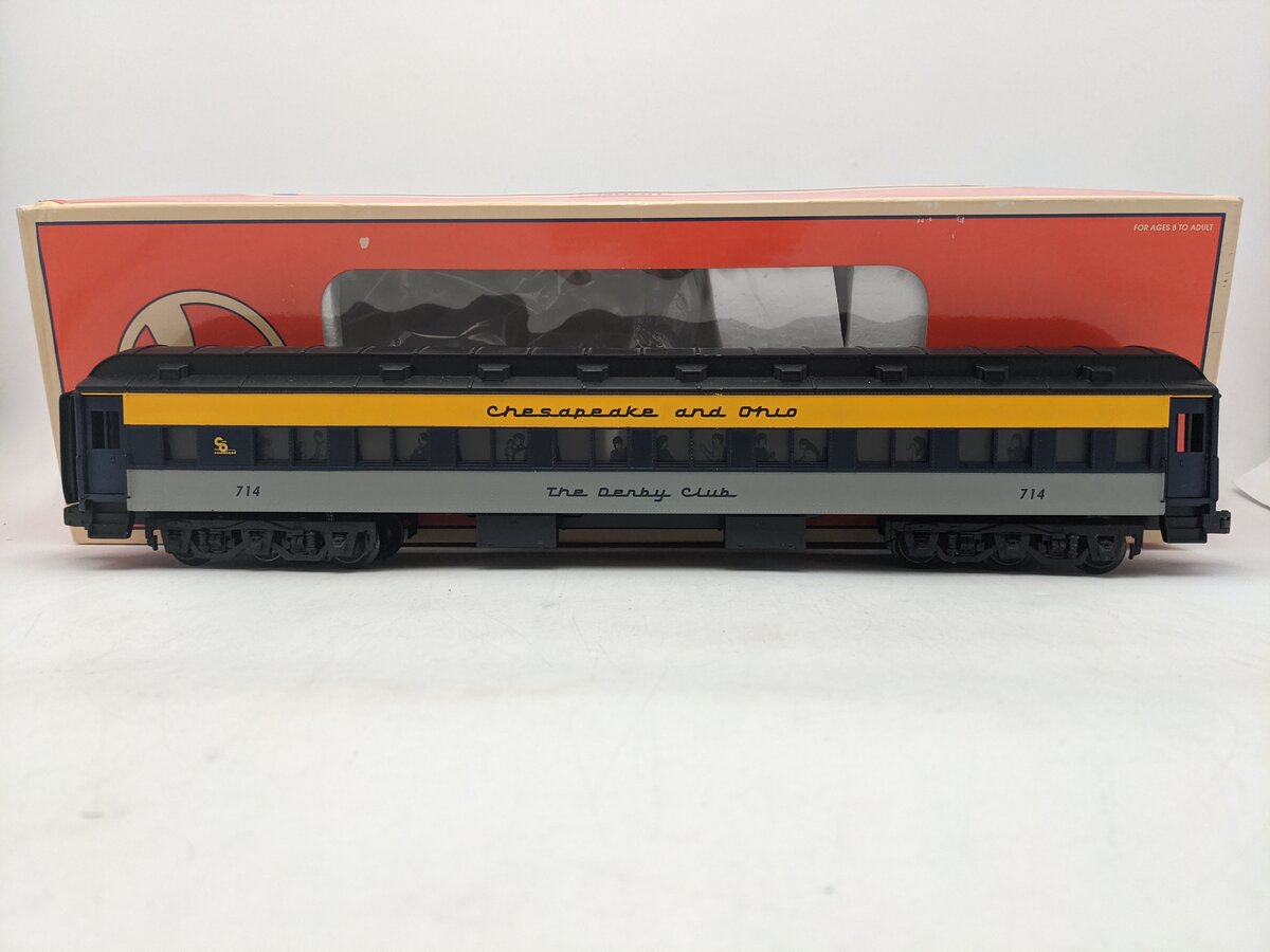 Lionel 6-29012 O Chesapeake & Ohio "The Derby Club" Heavyweight Coach Car #714 EX/Box