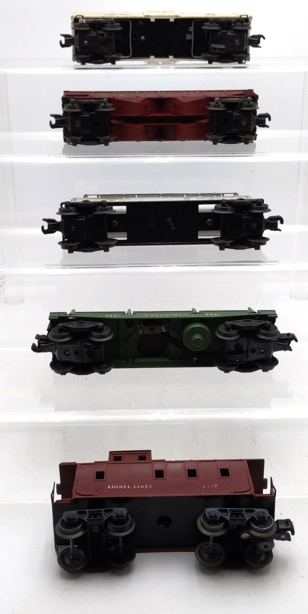 Lionel Vintage O Gauge Freight Cars #3472,3461,25000,6017,6465 [5] VG