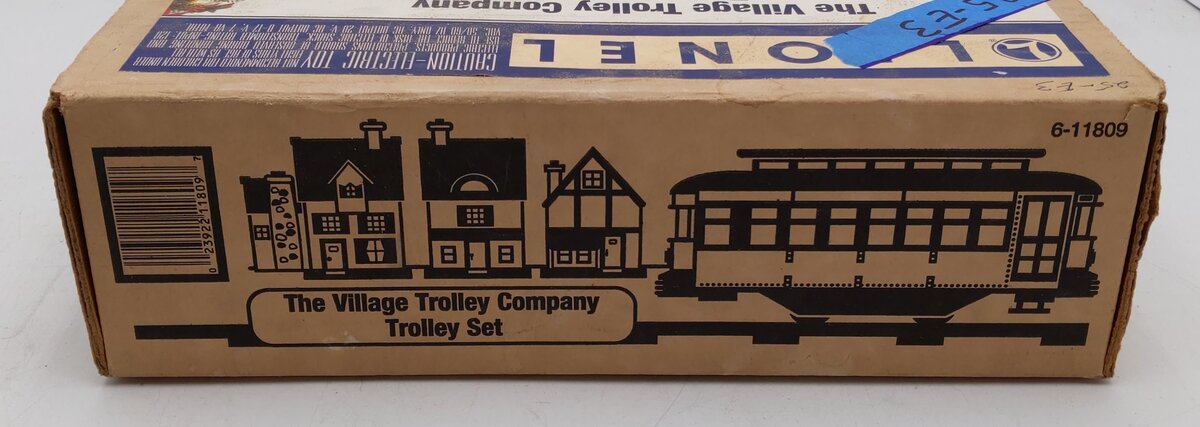 Lionel 6-11809 O Gauge The Village Trolley Christmas Train Set EX/Box