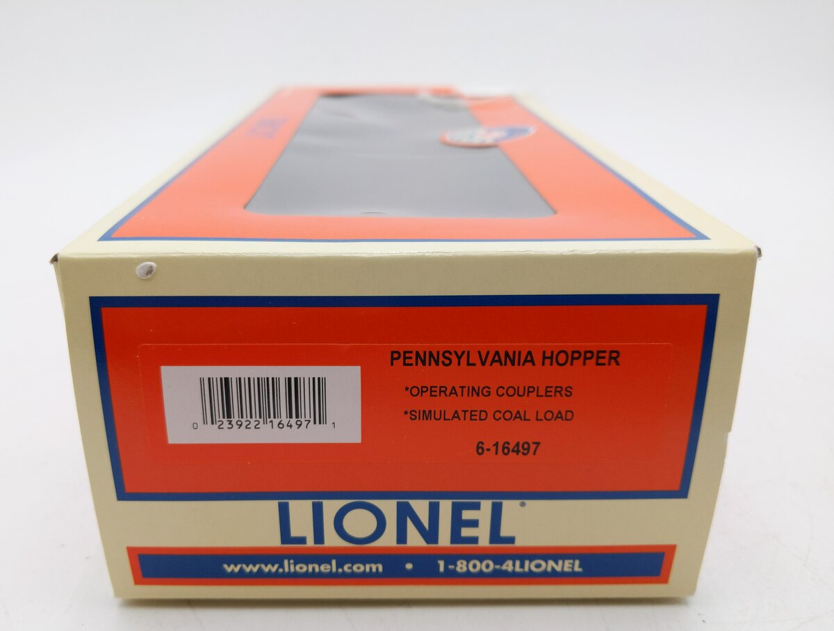 Lionel 6-16497 O Gauge Pennsylvania Hopper Car #16497 LN/Box