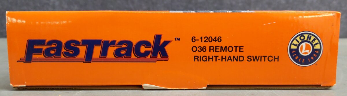Lionel 6-12046 O Gauge O36 Right Hand Remote-Control FasTrack Switch/Turnout VG/Box
