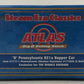 Atlas 7777-1 O Scale PRR (Shadow Keystone) H21a Hopper Car #177828 (2-Rail) MT/Box
