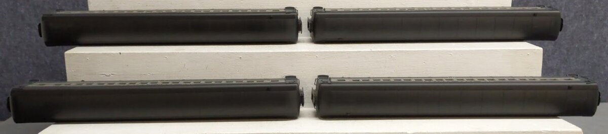 Golden Gate Depot O Scale Plastic NYC 2-Tone Gray 80' 4-Car Coach Set (2Rail) EX/Box