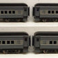 Golden Gate Depot O Scale Plastic NYC 2-Tone Gray 80' 4-Car Coach Set (2Rail) EX/Box