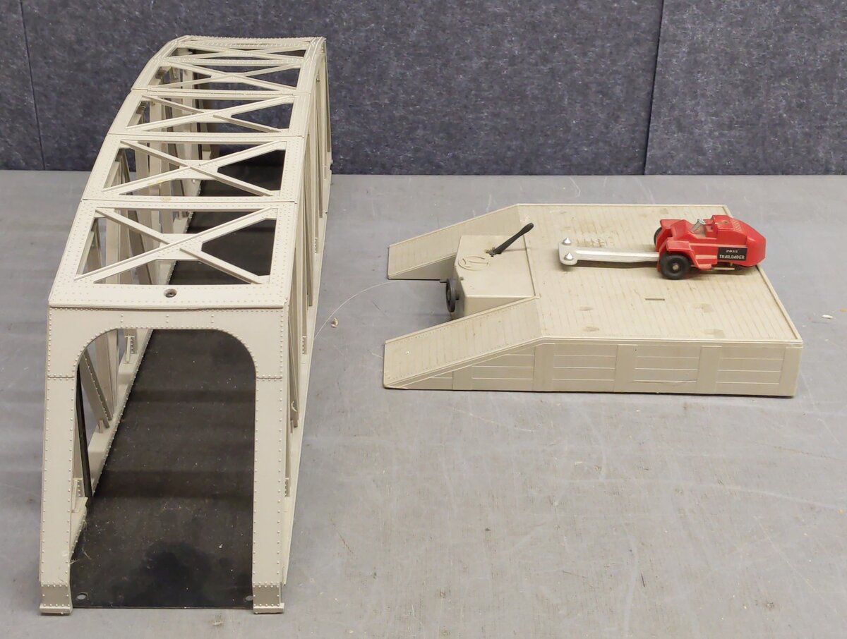 Lionel Vintage O Postwar Accessories- Bridge, Trestle, & Piggyback #110/460 [4] EX