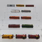 Bachmann, Atlas, & Others Assorted N Scale Freight Cars [12] EX
