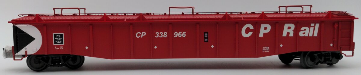 Lionel 6-17459 O Gauge CP Rail PS-5 Gondola #338966 EX/Box