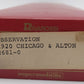 Rivarossi 2681-0 HO Chicago & Alton 'Chicago' Observation Passenger Car EX/Box