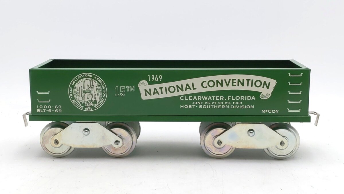 McCoy 1000-69 Standard Gauge TCA 1969 15th National Convention Gondola VG/Box