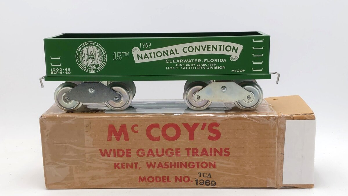McCoy 1000-69 Standard Gauge TCA 1969 15th National Convention Gondola VG/Box