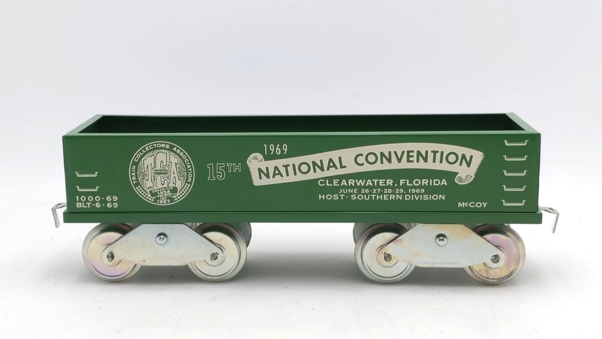 McCoy 1000-69 Standard Gauge TCA 1969 15th National Convention Gondola VG/Box