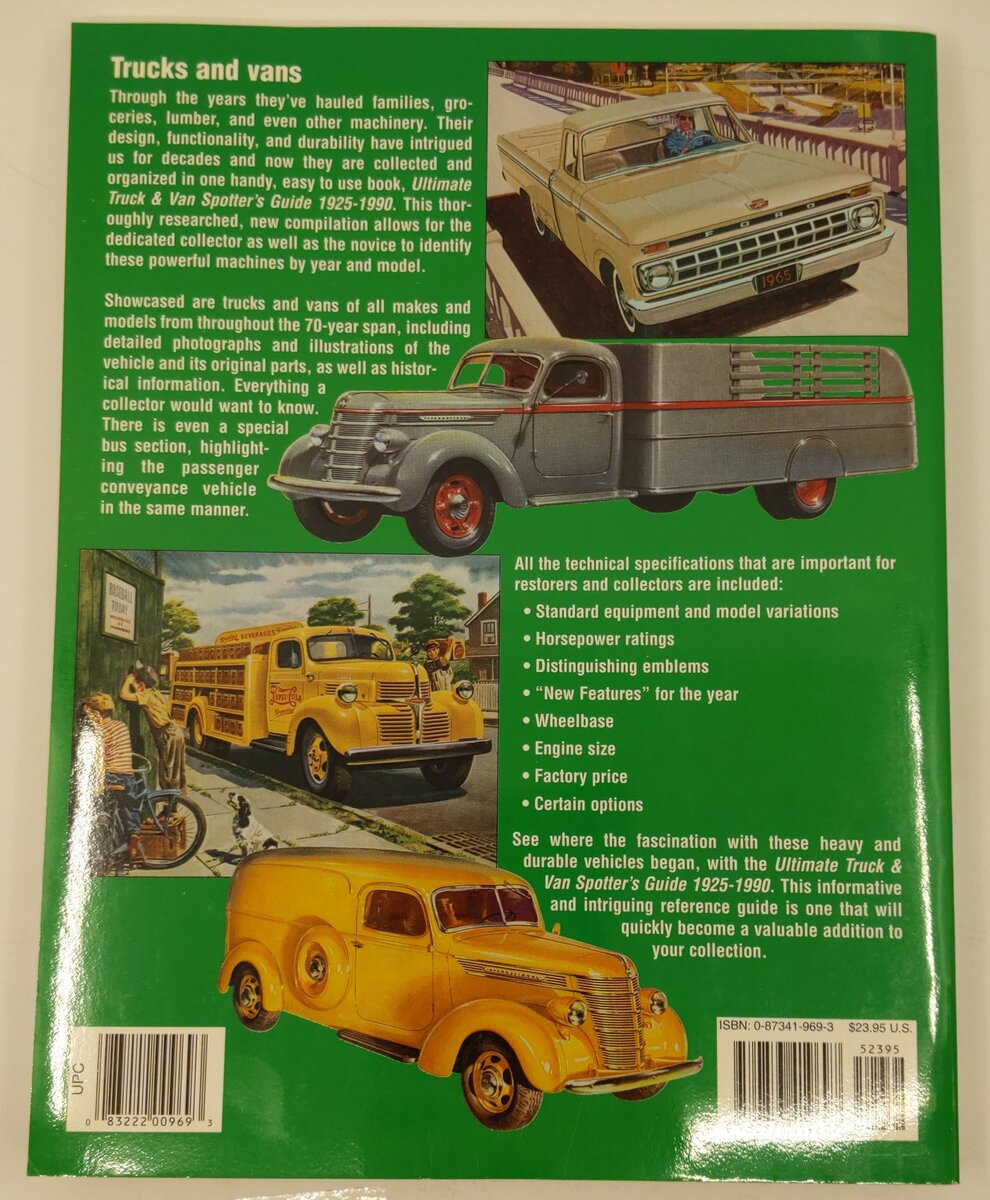 Ultimate Truck & Van Spotter's Guide 1925-1990 Paperback Book By Tad Burness EX