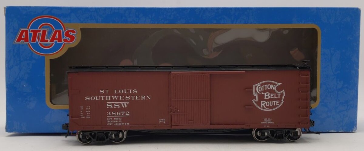 Atlas 9306-4 O Scale SSW USRA Double Sheathed Wood Box Car #38672 (2Rail) NIB