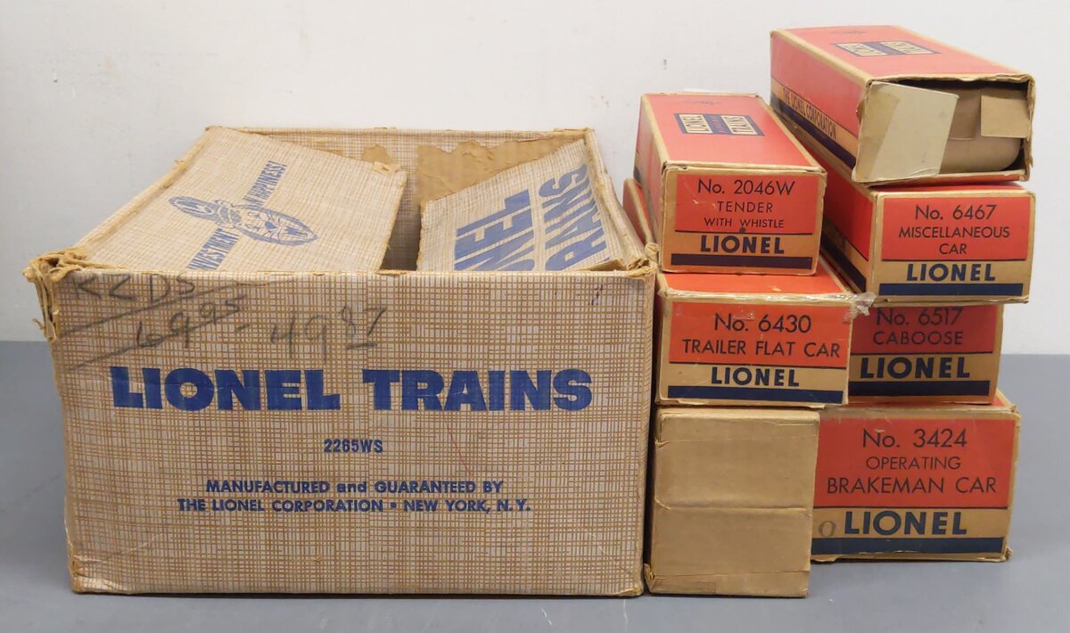 Lionel 2265WS Vintage O Freight Set VG/Box