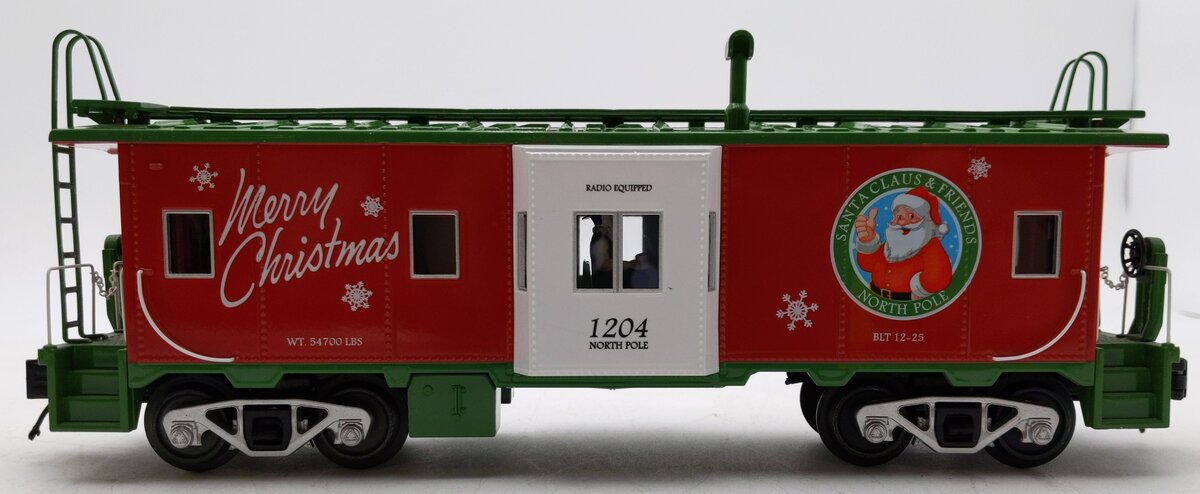 MTH 30-20638a O Christmas (Santa) Bay Window Caboose LN/Box