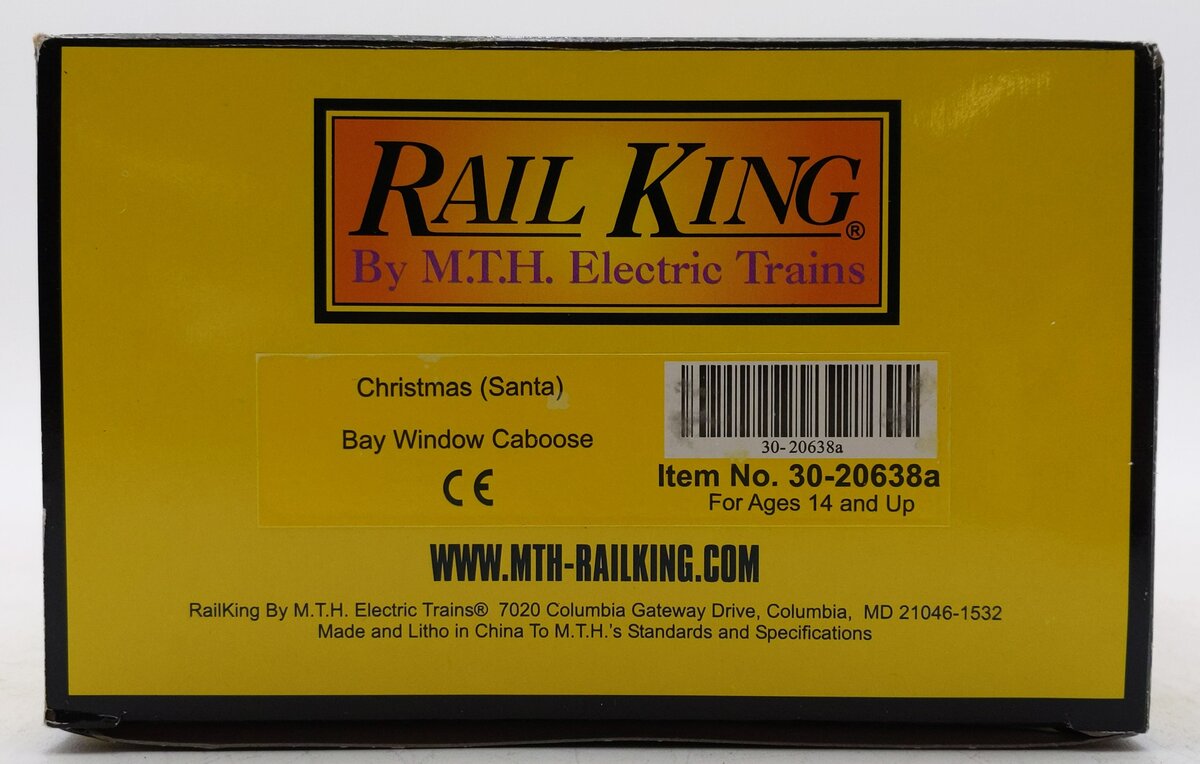 MTH 30-20638a O Christmas (Santa) Bay Window Caboose LN/Box