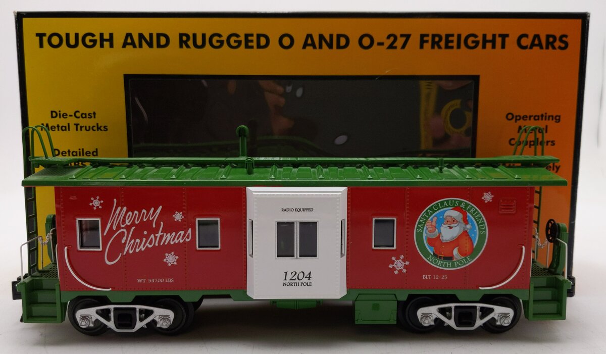 MTH 30-20638a O Christmas (Santa) Bay Window Caboose LN/Box