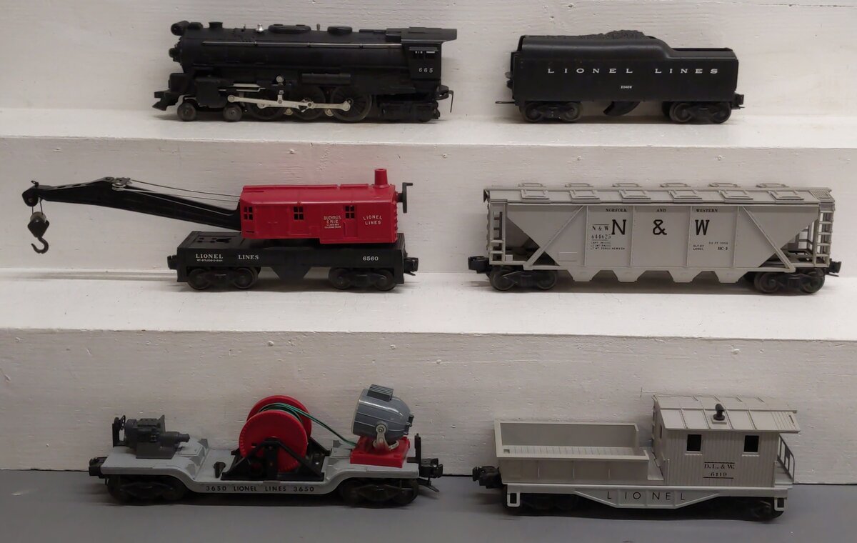 Lionel 2277WS Vintage O 665 Work Train Set VG/Box