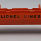 Lionel 6362-55 Vintage O Flat Car w/ 3 Trucks--Serif Letter Version VG