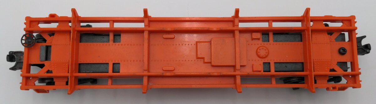 Lionel 6362-55 Vintage O Flat Car w/ 3 Trucks--Serif Letter Version VG